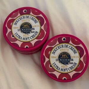 L'OCCITANE Douceur de Creme - ultra soft cream in Violet x2